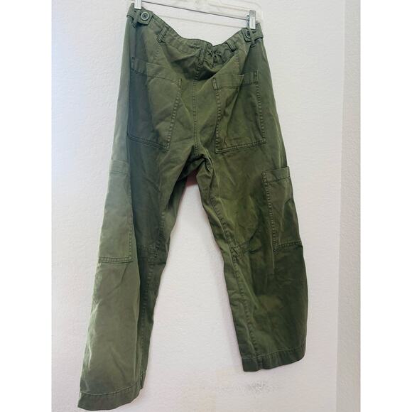Pistola Sabrina Curved Utility Wide Leg Cargo Pants Meadow Olive Green Size 29 - Picture 4 of 6